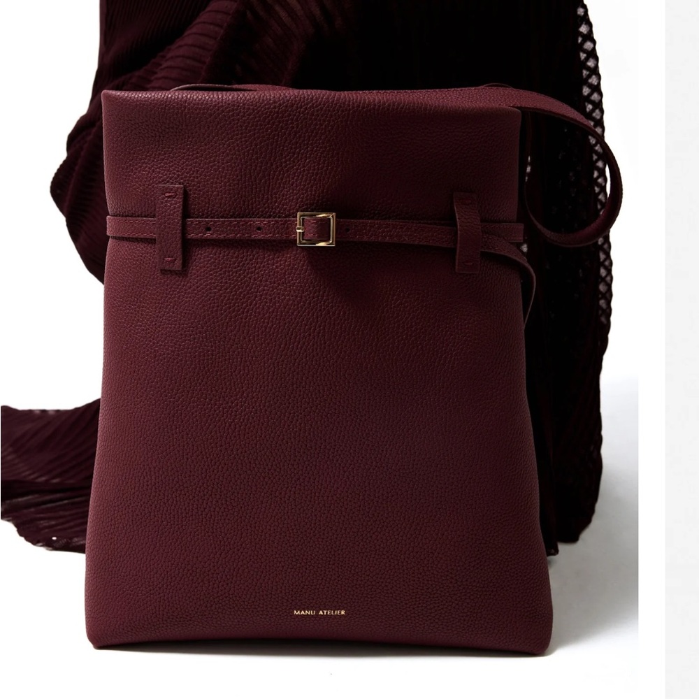 Manu Atelier Tote du Jour Burgundy